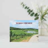 Weinberge in Georgien, USA Postkarte (Stehend Vorderseite)
