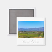 Weinberge Landschaft Südafrika SA Magnet (Vorderseite/Rückseite)