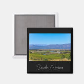 Weinberge Landschaft Südafrika SA Magnet (Vorderseite/Rückseite)