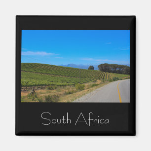 Weinberge Landschaft Südafrika SA Magnet