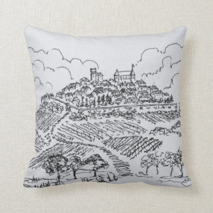 Weinberge Loire Valley, Frankreich Kissen