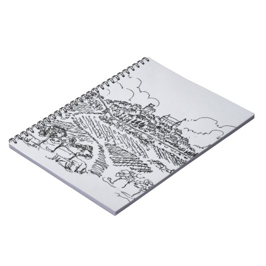 Weinberge| Loire Valley, Frankreich Notizblock (Linke Seite)