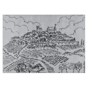 Weinberge  Loire Valley, Frankreich Schneidebrett