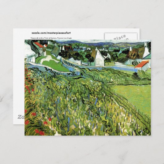 Weinberge mit Aussicht auf Arles Van Gogh Postkarte (Vorne/Hinten)