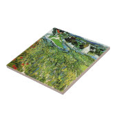 Weinberge mit Blick auf Auvers von Vincent van Gog Fliese (Seite)