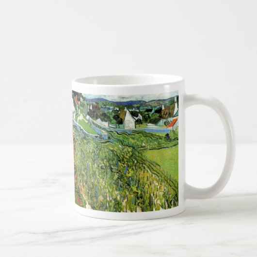 Weinberge mit Blick auf Auvers von Vincent van Gog Kaffeetasse (Rechts)