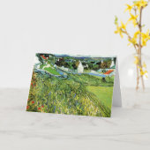 Weinberge mit Blick auf Auvers von Vincent van Gog Karte (Gelbe Blume)