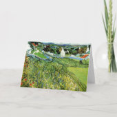 Weinberge mit Blick auf Auvers von Vincent van Gog Karte (Vorderseite)