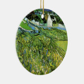 Weinberge mit Blick auf Auvers von Vincent van Gog Keramik Ornament (Rechts)