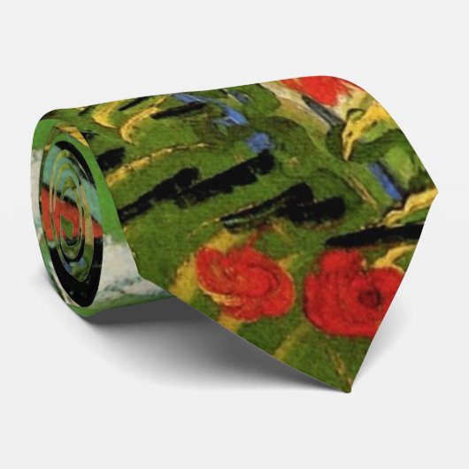 Weinberge mit Blick auf Auvers von Vincent van Gog Krawatte (Gerollt)