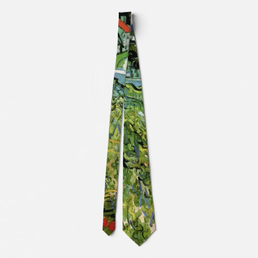 Weinberge mit Blick auf Auvers von Vincent van Gog Krawatte (Rückseite)