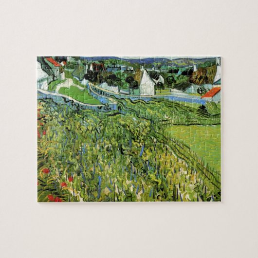 Weinberge mit Blick auf Auvers von Vincent van Gog Puzzle (Horizontal)
