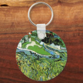 Weinberge mit Blick auf Auvers von Vincent van Gog Schlüsselanhänger (Vorderseite)