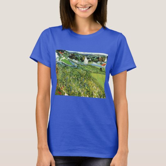 Weinberge mit Blick auf Auvers von Vincent van Gog T-Shirt (Vorderseite)