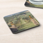 Weinberge, Toskana, Italien Getränkeuntersetzer (Linke Seite)