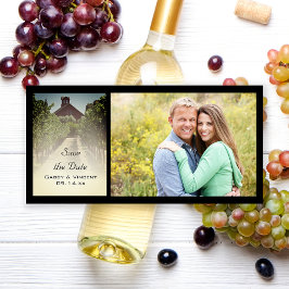 Weinberge und rustikale Rote Barne Hochzeit retten Save The Date