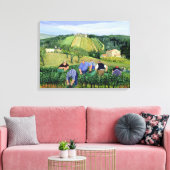 Weinberge und Sonnenblumen Leinwanddruck (Insitu (Wohnzimmer))