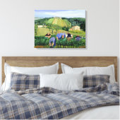 Weinberge und Sonnenblumen Leinwanddruck (Insitu (Schlafzimmer))