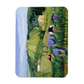 Weinberge und Sonnenblumen Magnet (Vertikal)