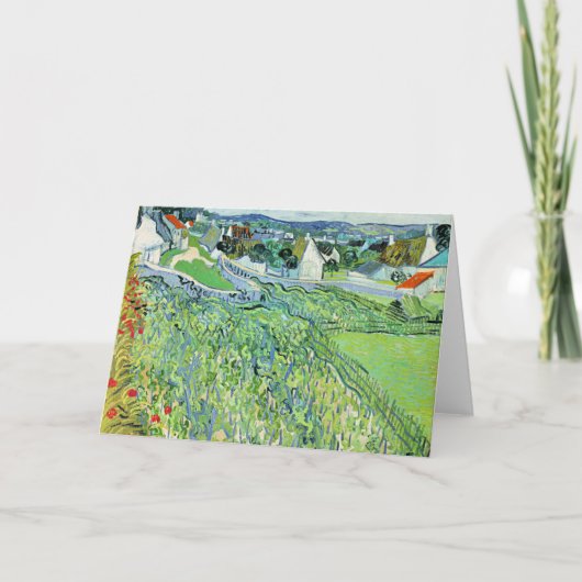 Weinberge von Vincent van Gogh in Auvers Karte (Vorderseite)