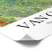 Weinberge von Vincent Van Gogh in Auvers Poster (Ecke)