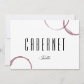 Weinberge Weinkeller Weinkeller Weinkeller Kartenn Einladung (Rückseite)