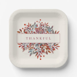 Weinbergen und Blätter aus Elfenbein, individuell  Pappteller