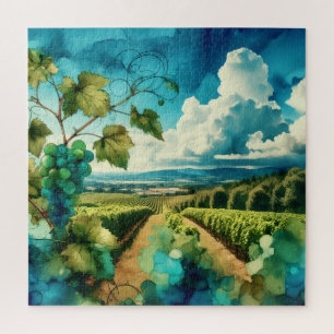 Weinbergs-Alkohol-Tinte Puzzle