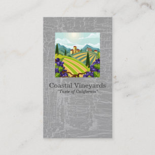 Weinbergszene Landschaft Wein Visitenkarte