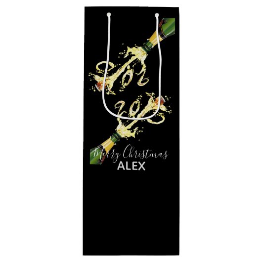 Weinbeutel Beutel Champagner Splash Geschenktüte Für Weinflaschen (Vorderseite)