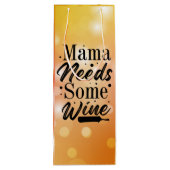 Weinbeutel der Mama Geschenktüte Für Weinflaschen (Rückseite)
