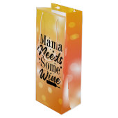 Weinbeutel der Mama Geschenktüte Für Weinflaschen (Vorderseite Schrägansicht)