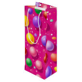 Weinbeutel Geschenktüte Für Weinflaschen (Rückseite Schrägansicht)