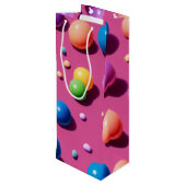 Weinbeutel Geschenktüte Für Weinflaschen (Rückseite Schrägansicht)