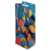 Weinbeutel Geschenktüte Für Weinflaschen (Rückseite Schrägansicht)