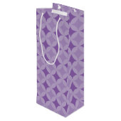 Weinbeutel - überlappende Kreise Geschenktüte Für Weinflaschen (Rückseite Schrägansicht)