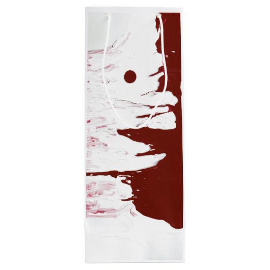 Weinbeutel Wine Splash Design Geschenktüte Für Weinflaschen (Rückseite)