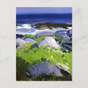 Weinbewachsene Küste, Monhegan Island, Maine, Postkarte