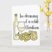 Weinbezogene Weihnachtskarte Karte (Gelbe Blume)