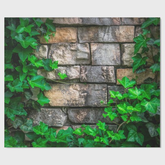 Weinblätterblättrige Pflanze Geschenkpapier (Flach)