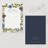 WEINBLAU GREEN PEONY FAUNA WREATH EARRING DISPLAY VISITENKARTE (Vorne/Hinten)