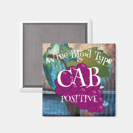 Weinbluttyp CAB Positiv oder ab b negativ Magnet (Vorderseite/Rückseite)