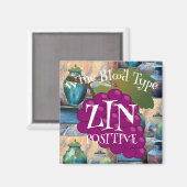 Weinbluttyp Zinfandel Positiv ab b Magnet (Vorderseite/Rückseite)