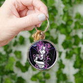 "Weinbrand-" gotischer rosa Schlüsselanhänger (Hand)