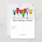 Weinbrille Magnetische Einladung (Vorderseite)