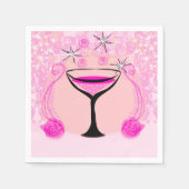 Weinbrillenmuster Napkin Serviette (Vorderseite)