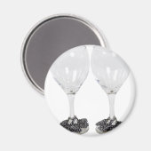 WeinBrilleTrauben110709 Kopie Magnet (Vorderseite/Rückseite)