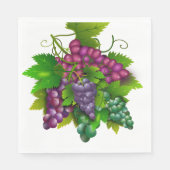 Weinbunch-Illustration Picknick Serviette (Vorderseite)