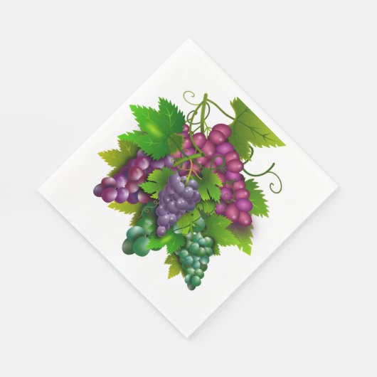 Weinbunch-Illustration Picknick Serviette (Ecke)
