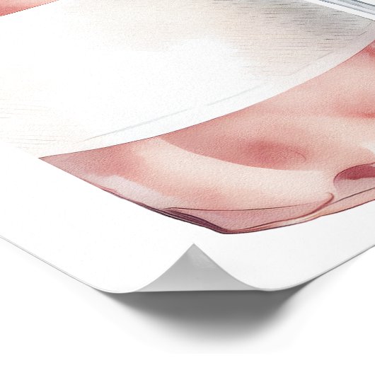 Weincocktail Brautparty Begrüßungszeichen Poster (Ecke)